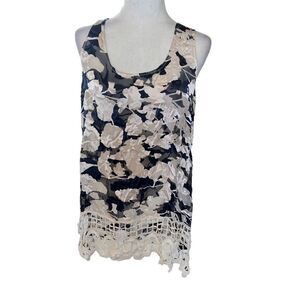 Johnny was 4 love & liberty small mini dress semi sheer 50% silk